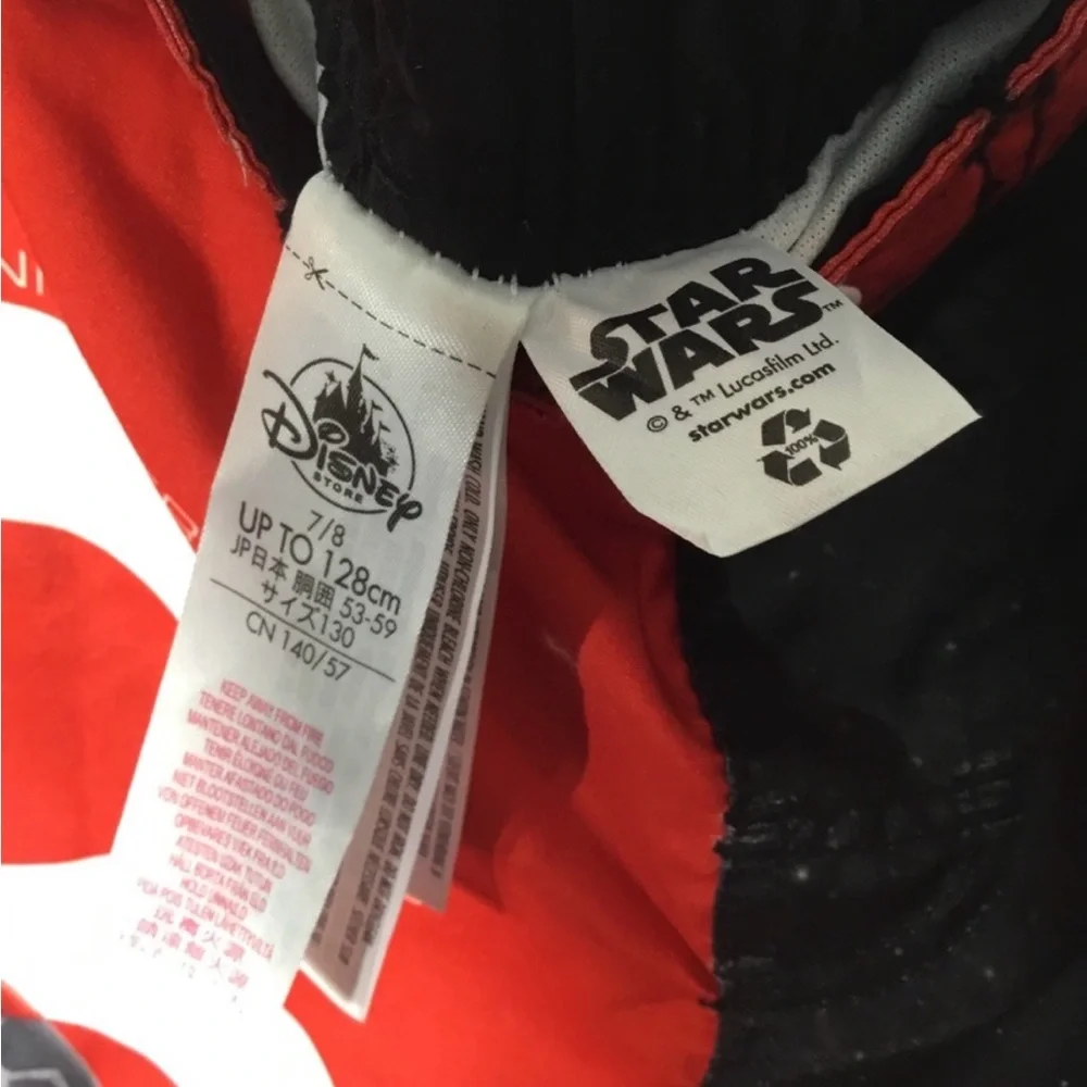 Disney Store Boys Star Wars Swim Trunks & Swim Top SPF NEW NWT